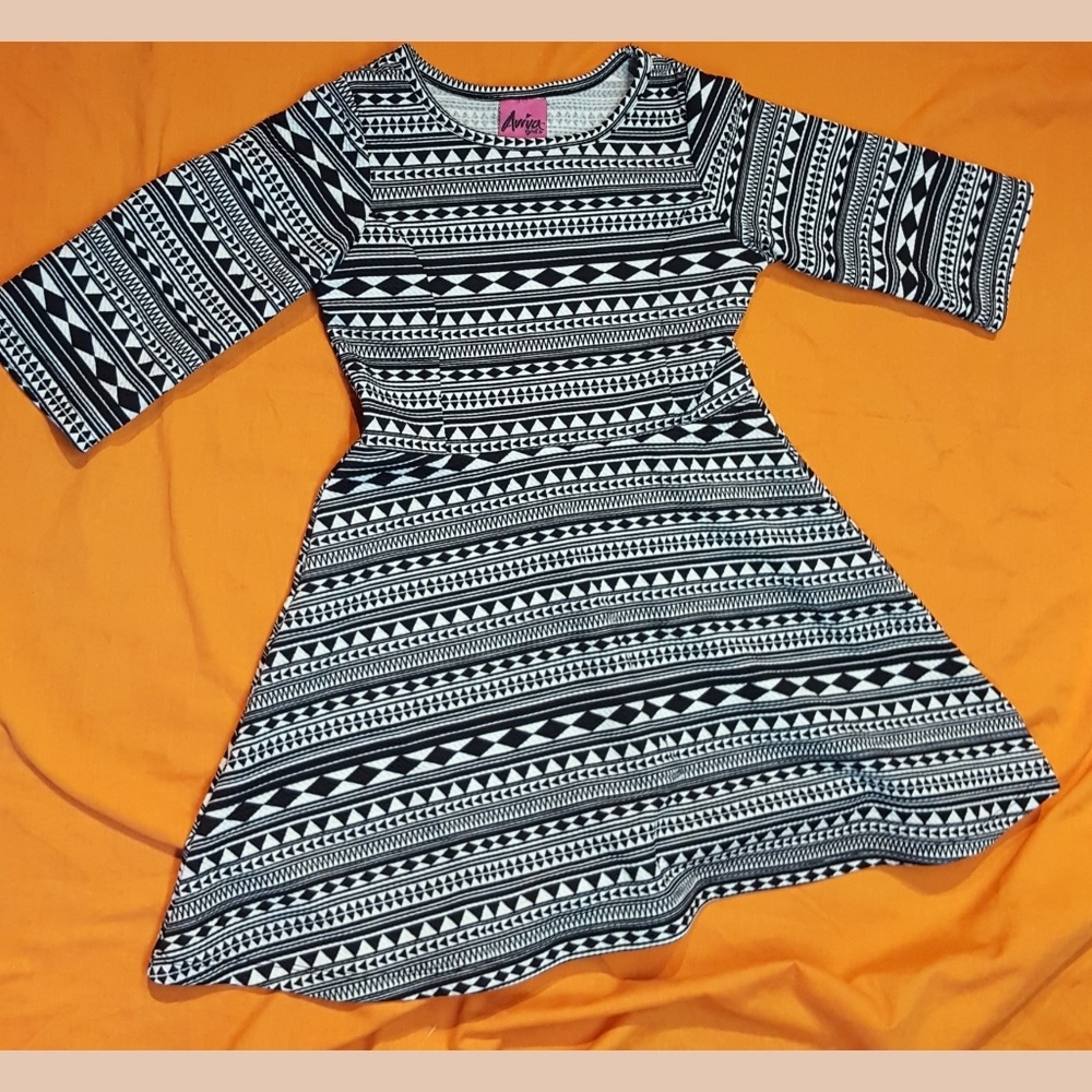Super Cute Girl's A-line Midi Dress